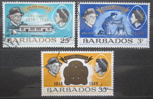 Poštové známky Barbados 1968 Skautky Mi# 274-76