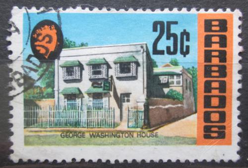 Poštová známka Barbados 1970 Dùm George Washingtona Mi# 307