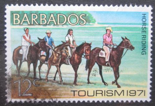 Poštová známka Barbados 1971 Jízda na koni Mi# 328