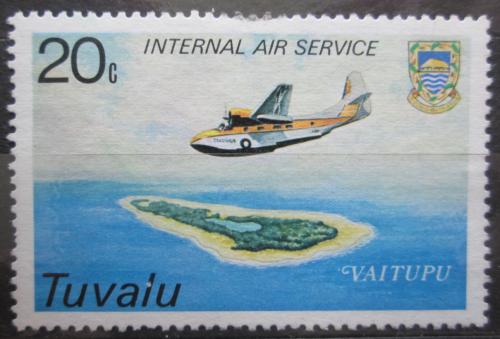 Poštová známka Tuvalu 1979 Létající èlun nad Vaitupu Mi# 106