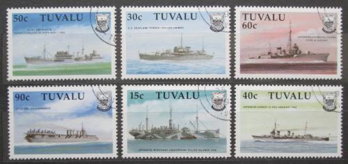 Poštovní známky Tuvalu 1990 Váleèná lodì Mi# 564-69 Kat 9.50€