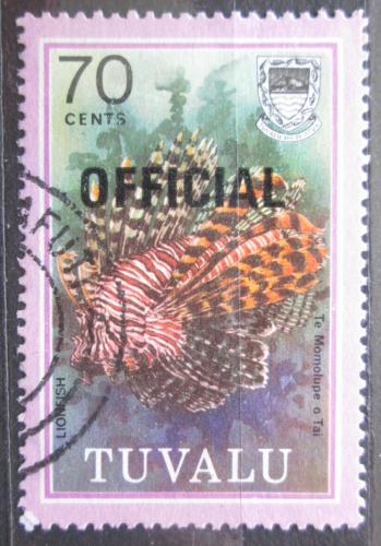 Poštová známka Tuvalu 1981 Perutýn pretlaè, úøední Mi# 16