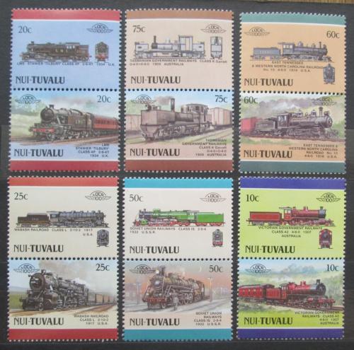 Poštovní známky Tuvalu Nui 1988 Lokomotivy Mi# N/N