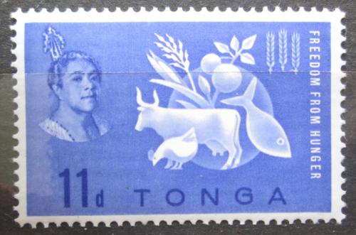 Poštová známka Tonga 1963 Boj proti hladu Mi# 127