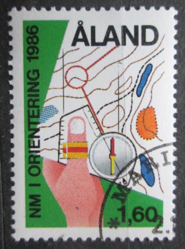 Poštová známka Alandy 1986 MS v orientaèním bìhu Mi# 15