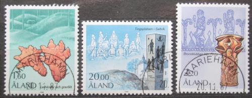 Poštové známky Alandy 1986 Archeologické nálezy Mi# 16-18 Kat 8.50€