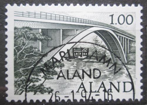 Poštová známka Alandy 1987 Most Färjsund Mi# 24