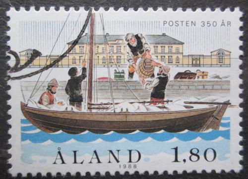 Poštová známka Alandy 1988 Poštovní služby Mi# 26