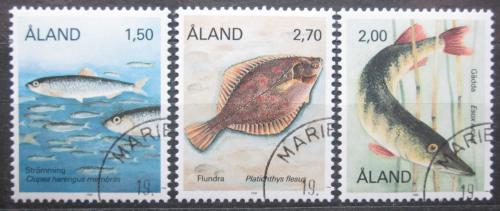 Poštové známky Alandy 1990 Ryby Mi# 38-40
