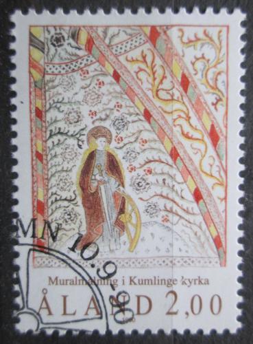 Poštová známka Alandy 1990 Svätá Kateøina Mi# 42