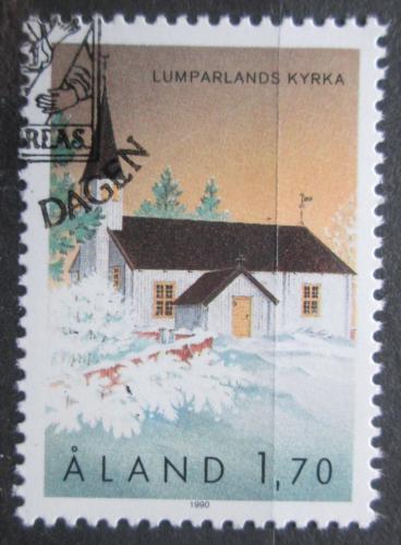 Poštová známka Alandy 1990 Kostel, Lumparland Mi# 43