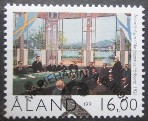Poštová známka Alandy 1991 Výroèí autonomie Mi# 53 Kat 8€