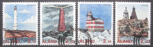 Poštové známky Alandy 1992 Majáky Mi# 57-60