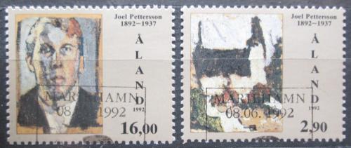 Poštové známky Alandy 1992 Umenie, Joel Pettersson Mi# 61-62 Kat 8€ 