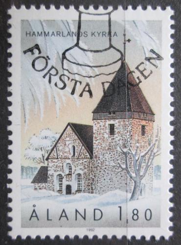 Poštová známka Alandy 1992 Kostel, Hammarland Mi# 64