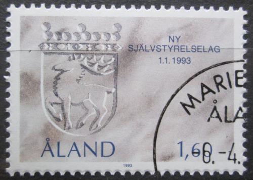 Poštová známka Alandy 1993 Štátny znak Mi# 65
