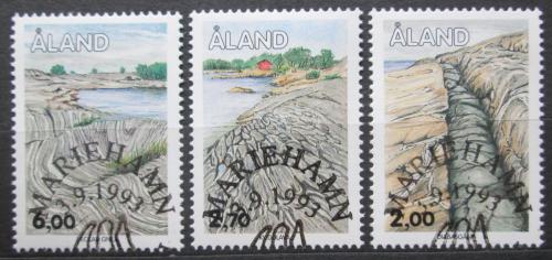 Poštové známky Alandy 1993 Geologické formace Mi# 75-77 Kat 4.50€