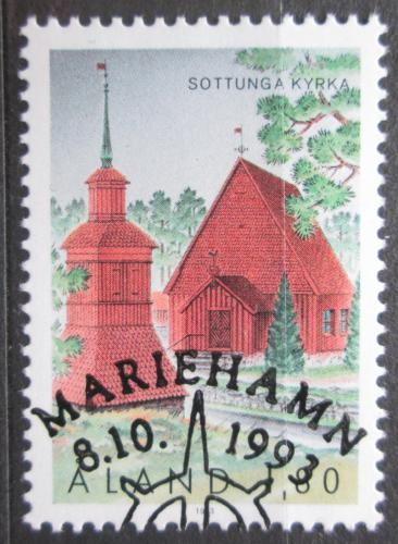Poštová známka Alandy 1993 Kostel v Sottunga Mi# 78