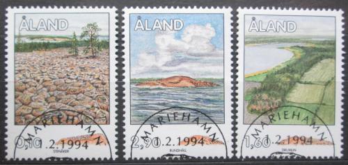 Poštové známky Alandy 1994 Geologické formace Mi# 79-81