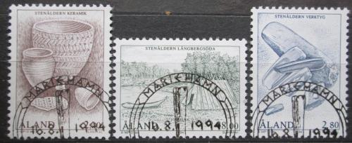 Poštové známky Alandy 1994 Doba kamenná Mi# 88-90 Kat 9€