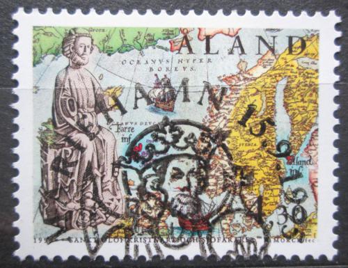 Poštová známka Alandy 1995 Krá¾ Olaf II. Norský Mi# 105