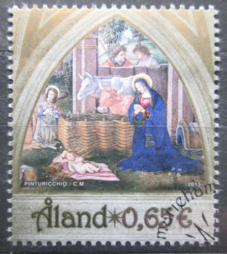 Poštová známka Alandy 2013 Vianoce, freska Mi# 384