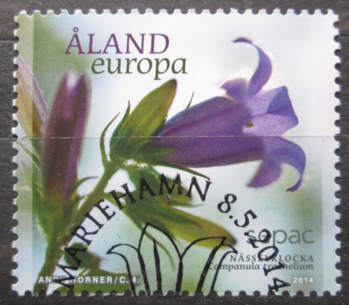Poštová známka Alandy 2014 Zvonek kopøivolistý Mi# 392