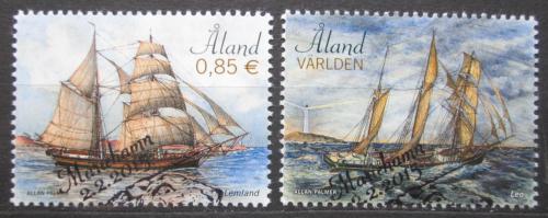 Poštová známka Alandy 2015 Plachetnice Mi# 402-03