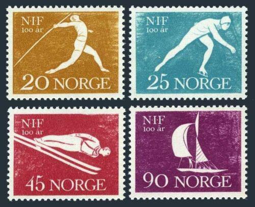 Poštové známky Nórsko 1961 Šport Mi# 452-55