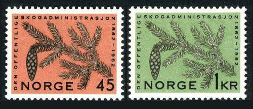 Poštové známky Nórsko 1962 Smrk ztepilý Mi# 469-70 Kat 5.50€
