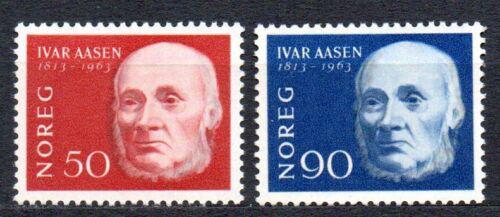 Poštové známky Nórsko 1963 Ivar Aasen, básník Mi# 496-97
