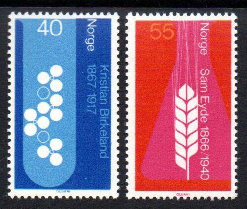 Poštové známky Nórsko 1966 Kristian Birkeland a Sam Eyde Mi# 549-50