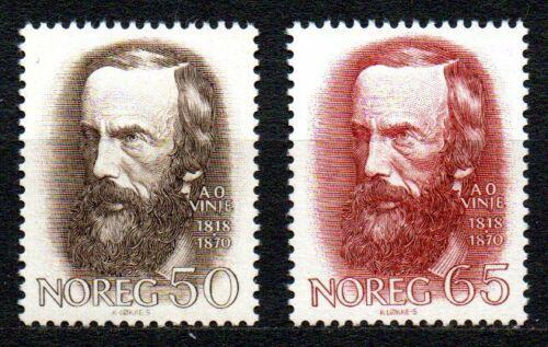 Poštové známky Nórsko 1968 Aasmund Olavsson Vinje, básník Mi# 568-69