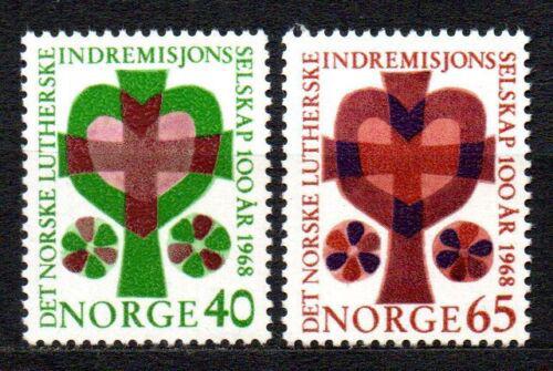 Poštové známky Nórsko 1968 Srdce a køíž Mi# 570-71