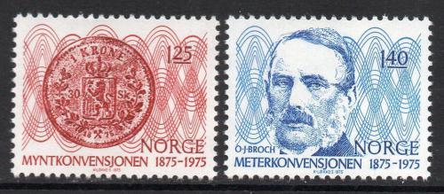 Poštové známky Nórsko 1975 Mezinárodní konvence Mi# 703-04