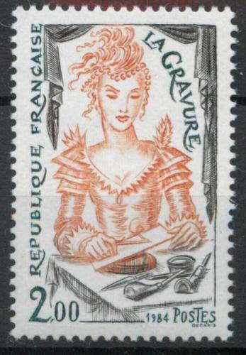 Poštová známka Francúzsko 1984 Rytkynì Mi# 2448