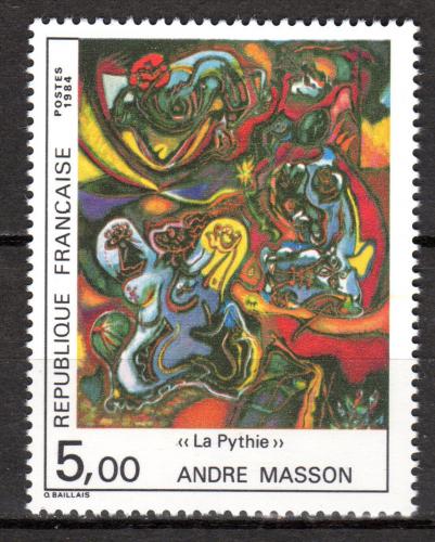 Poštová známka Francúzsko 1984 Umenie, André Masson Mi# 2469