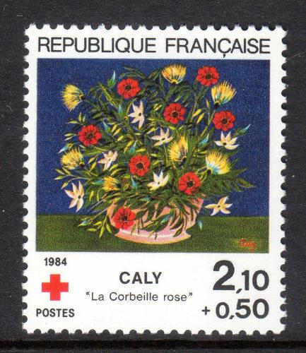 Poštová známka Francúzsko 1984 Umenie, Odette Caly Mi# 2473