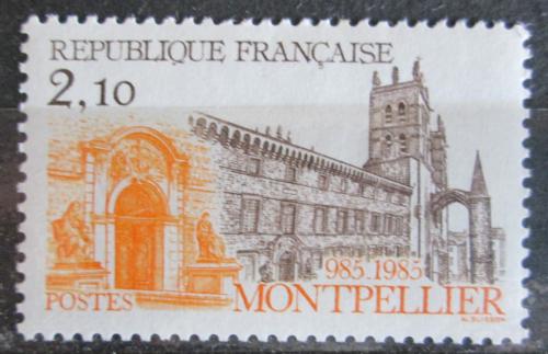 Poštová známka Francúzsko 1985 Katedrála v Montpellier Mi# 2493