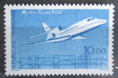 Poštová známka Francúzsko 1985 Lietadlo Mystère Falcon 900 Mi# 2504 Kat 4.20€