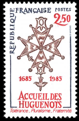 Poštová známka Francúzsko 1985 Hugenotský køíž Mi# 2512