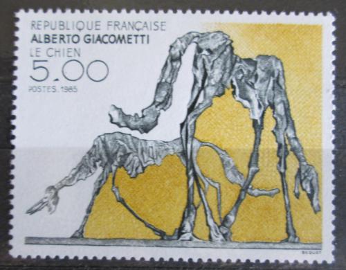 Poštová známka Francúzsko 1985 Bronzová socha, Alberto Giacometti Mi# 2524