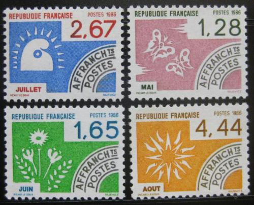 Poštové známky Francúzsko 1986 Dvanáct mìsícù Mi# 2527-30 Kat 6.40€