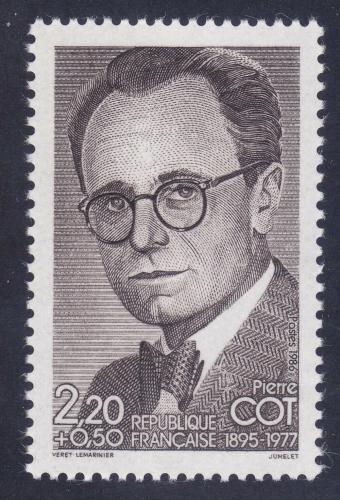 Poštová známka Francúzsko 1986 Pierre Cot, politik Mi# 2539 Kat 7€