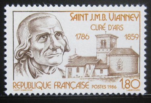 Poštová známka Francúzsko 1986 Jean-Marie Vianney, duchovní Mi# 2548