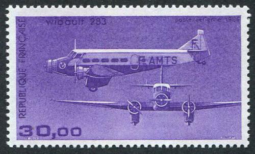 Poštovní známka Francie 1986 Letadlo Wibault 283 Mi# 2579 Kat 11€