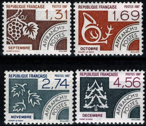 Poštové známky Francúzsko 1987 Dvanáct mìsícù Mi# 2588-91 Kat 7€