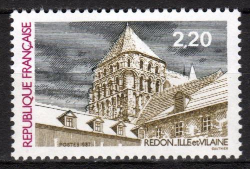 Poštová známka Francúzsko 1987 Kostel v Redonu Mi# 2598