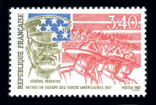 Poštová známka Francúzsko 1987 Generál John Joseph Pershing Mi# 2612