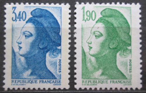 Poštové známky Francúzsko 1986 Alegorie svobody, Delacroix Mi# 2558-59